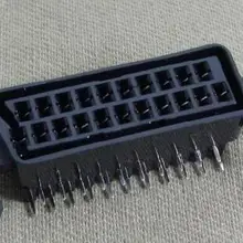 2 шт. 21 шпилька под прямым углом типа Scart разъем