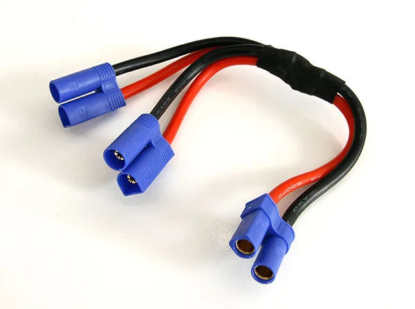 

EC5 Male Connectors Parallel to EC5 Female Conversion Cable for RC Model Airplane / Multicopter