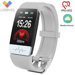 Lerbyee Смарт-часы Q1S ECG + PPG Водонепроницаемый Bluetooth фитнес-часы напоминание о звонке будильник Smartwatch для бега альпинизма