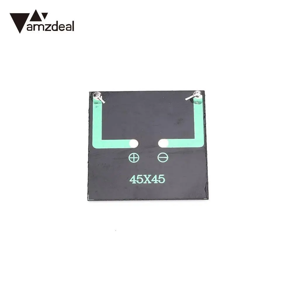 

amzdeal Black 0.25W 5V 45*45MM Mini Solar Power Cell Polycrystalline Panel Module Charger