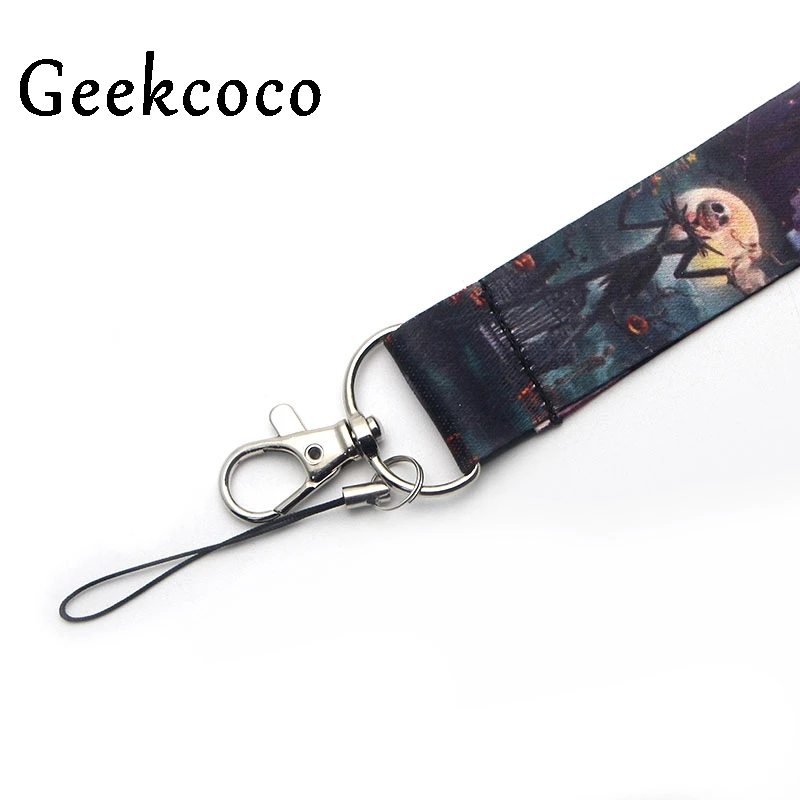 The Nightmare Before Christmas keychain Accessories Safety Breakaway Phone ID Badge Holder keys Straps Neck lanyard Camera J0279