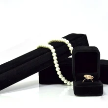 4 шт. высокое качество бренд губка бархат ювелирные изделия Подарочная упаковка кольцо браслет ожерелье кулон коробки