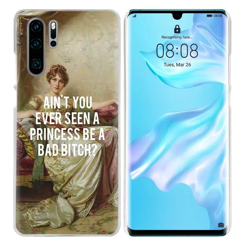 Забавный чехол Mona Lisa для huawei P20 P30 P Smart Nova 4 3i P10 P9 P8 mate 10 20 lite Pro Mini жесткий чехол для телефона из ПК - Цвет: 01