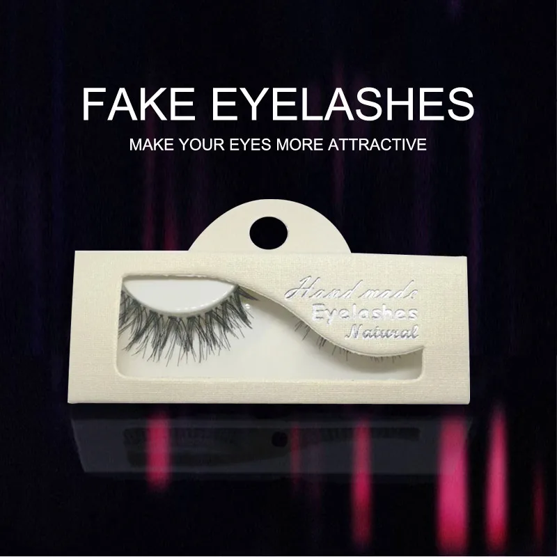 

JHXY 1 pair 3D natural extension false eyelashes Korea natural nude makeup tools handmade false eyelashes make up maquiagemA1-A5