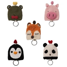 THINKTHENDO женские сумки-кошельки с мультяшным ключом Мода затягивается с помощью кулиски брелок ручной работы милые держатели для ключей