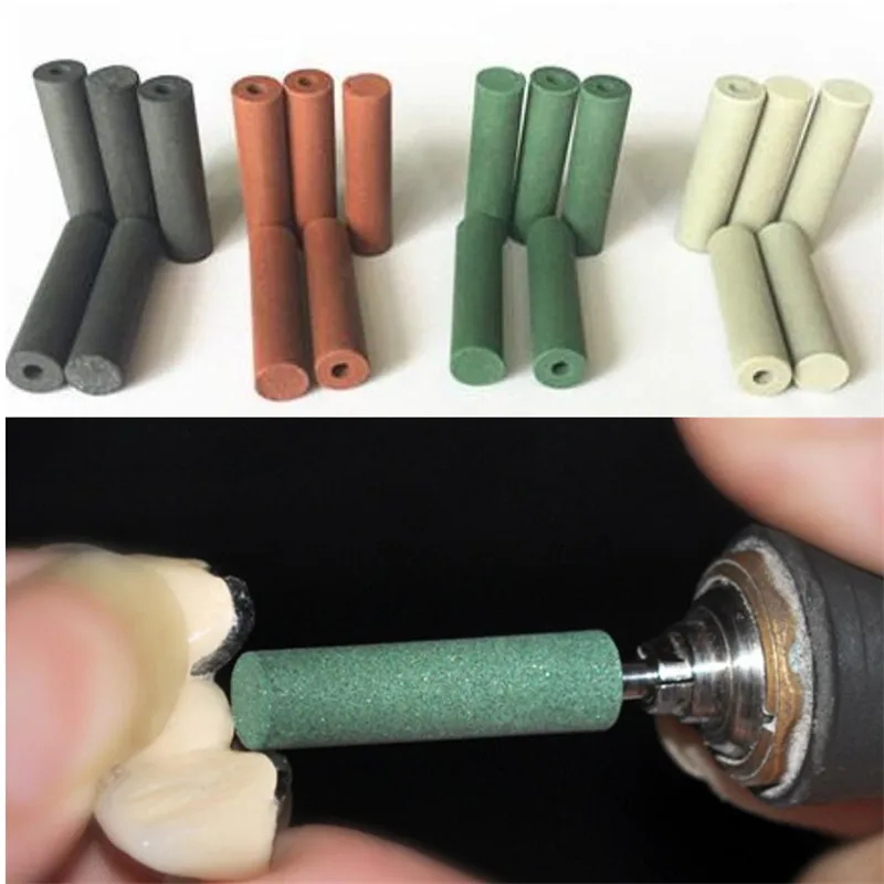 

A0188 100 pcs/box, Dental Lab Materials Rubber Polishing Granule Green / Brown/Black/Grey