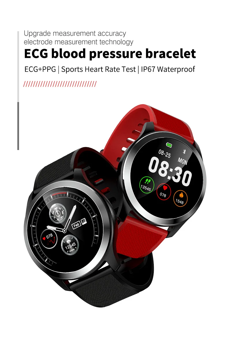 LEMFO Smart Watch Men PPG+ ECG IP68 Waterproof Heart Rate Blood Pressure Sport Smartwatch For Android IOS Phone Aged