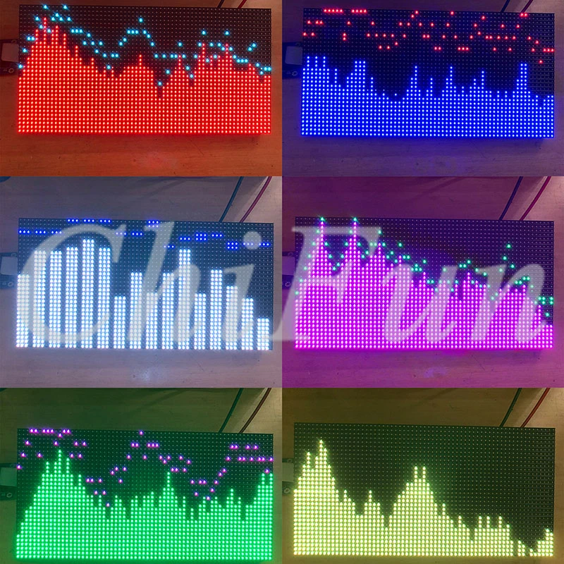 AS3264 полноцветный RGB музыкальный спектр дисплей экран 2048 светодиодный свет