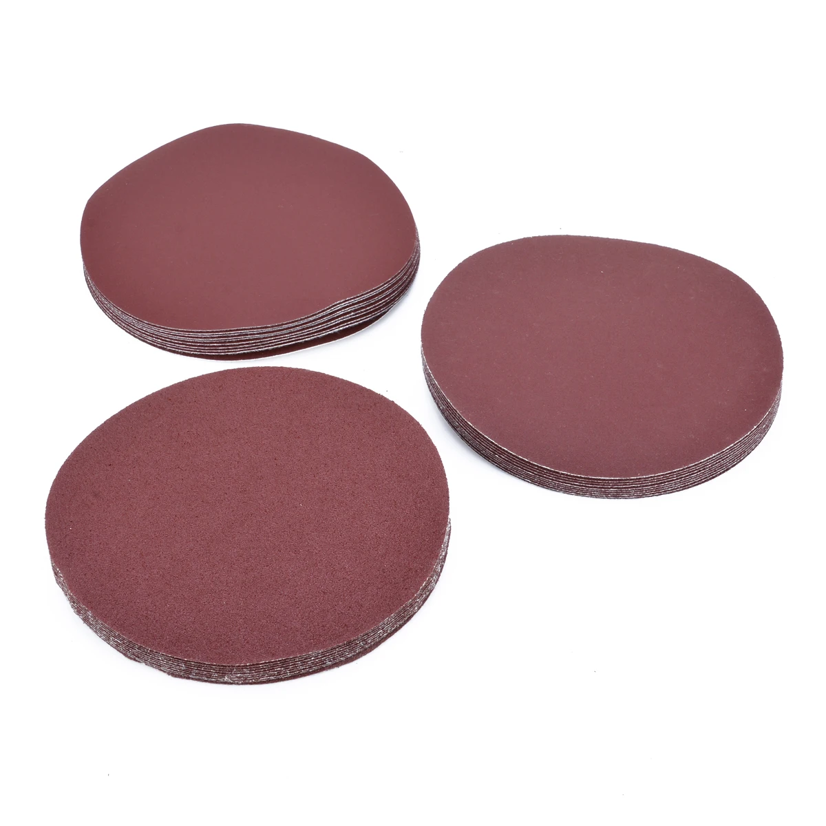 30Pcs 6 Inch Self Adhesive Sanding Disk 80/180/320 Grit Sanding Disc Stick On Sandpaper Peel for Polishing Abrasive Rotary Tools
