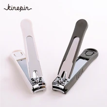 Large Carbon Steel Nail Clipper Cutter Professional Manicure Trimmer High Quality Toe Nail Clipper with Clip Catcher black white large carbon steel nail clipper cutter professional manicure trimmer high quality toe nail scissors clip catcher