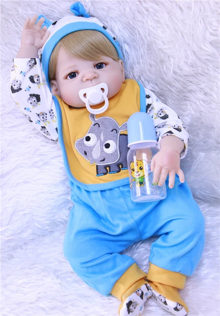 Bebe reborn menino full silicone vinyl doll baby reborn 23 57cm real alive  infant newborn baby boy dolls gift - AliExpress