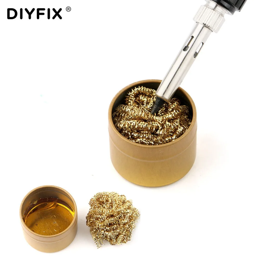 DIYFIX Регулируемый Электрический паяльник наборы светодиодный цифровой паяльная станция с держателем очиститель канифоли сварочный ремонт наборы инструментов