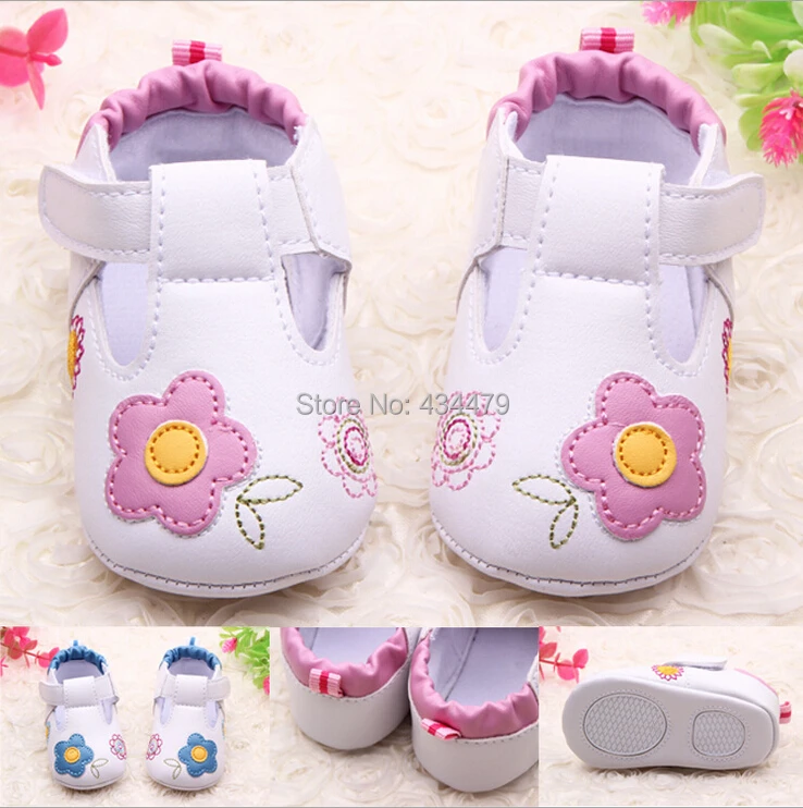 Hot Sale Newborn baby girl shoes with cute flower bebe shoes Spring