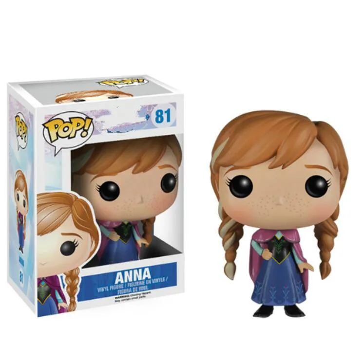 Funko Pop оригинальная мультяшная Принцесса Эльза Белл Алиса Анна Снежная Коллекция Модель игрушки Виниловая фигурка детские игрушки - Цвет: Box