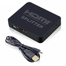 HDMI 1 в 2 из 1080 p 4 K 1x2 HDCP для зачистки 3D сплиттер Мощность усилитель сигнала 4 K HDMI разветвитель для HDTV DVD PS4 ноутбука STB