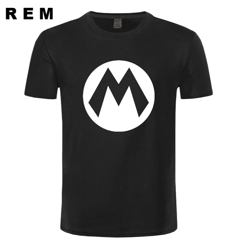 New Summer Super Mario T Shirt Men Cartoon Game T shirts Men Fashion