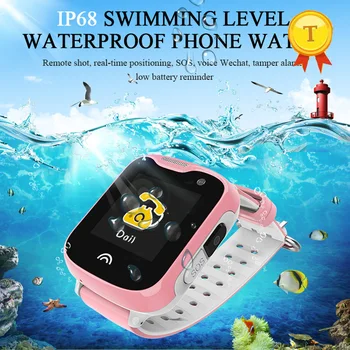 

New Cute GPS LBS WIFI Swimming Waterproof Smart Children Watch with SIM Card SOS Call Camera Boy Girl Smart Watch Good Kid Gifts