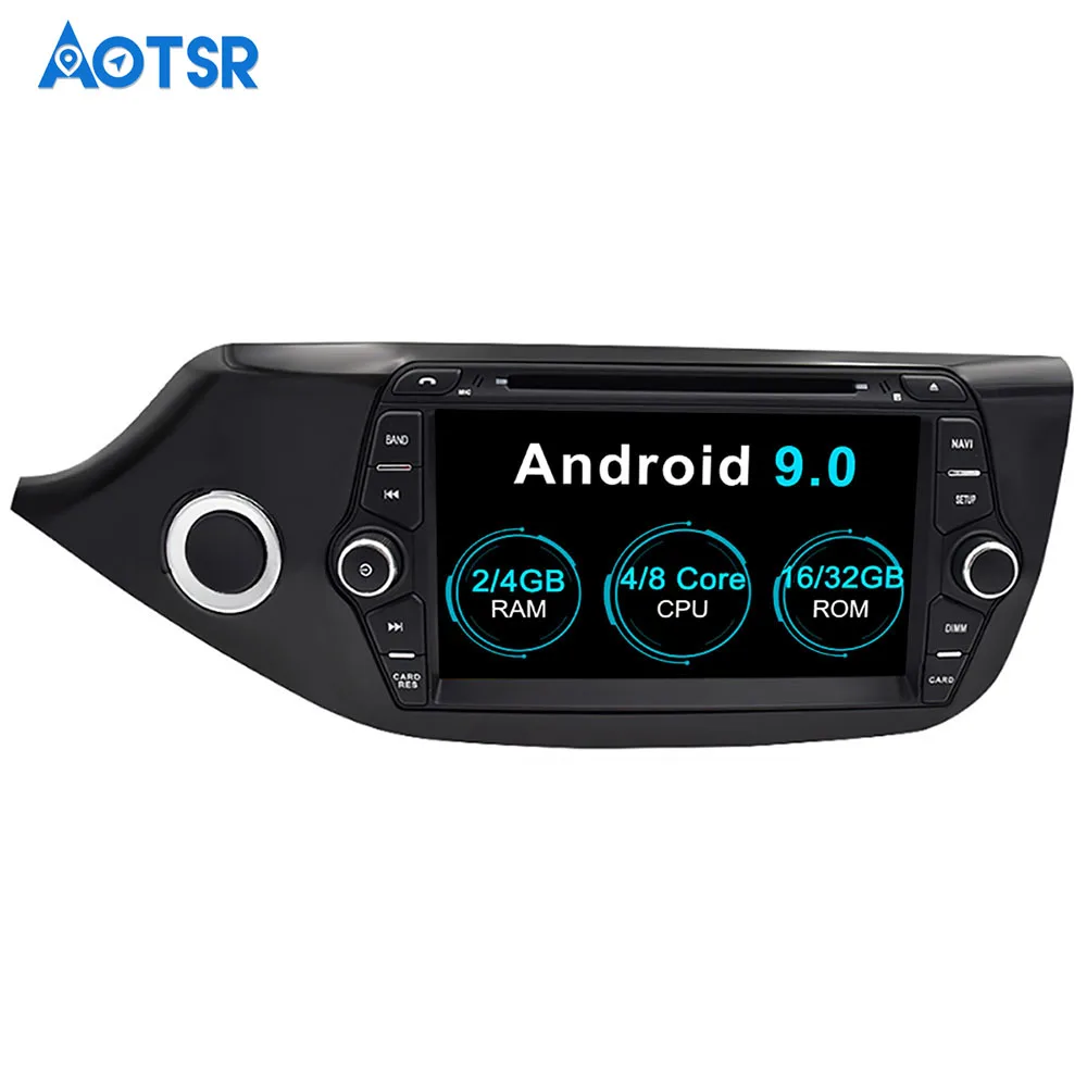 Aotsr Android 9 0 GPS навигация автомобильный DVD плеер для KIA CEED 2013 2016 мультимедиа 2 din радио