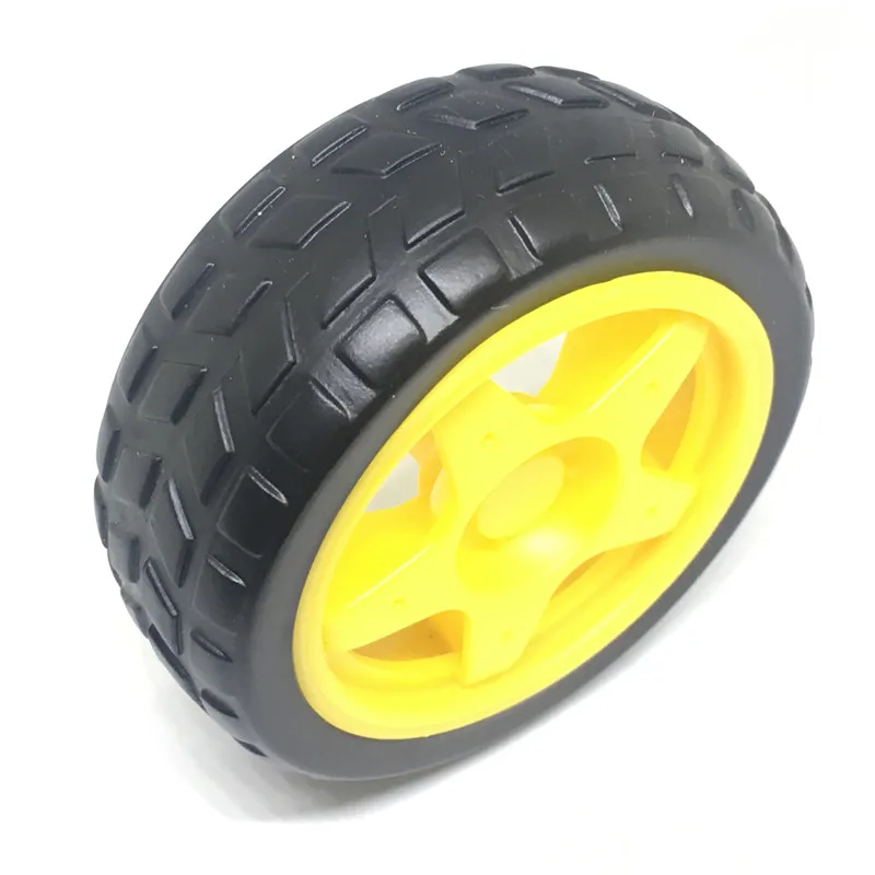 1PCS Smart Car Robot Wheel Module Small Plastic Wheels For Arduino 65x26mm 1