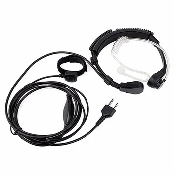

20pcs Military Throat Microphone Headset Earpiece Mic PTT for Midland Two Way Radio G5 G7 G9 75-785 75-786 75-810 Walkie Talkie