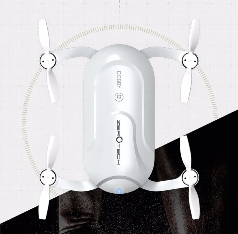 

Mini ZEROTECH Dobby Pocketable Selfie Pocket Drone FPV With 4K HD Camera GPS Smart Solution RC Quadcopter APP Control F19092-A