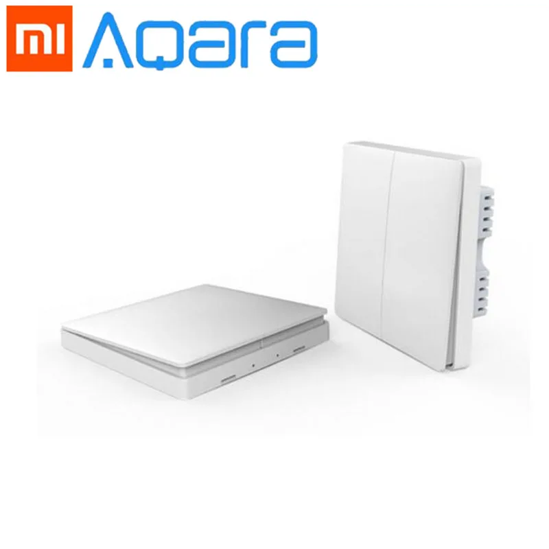 

Xiaomi Aqara Smart Light Control Switch ZiGBee Wireless Key Wall Switch Double Single Key with Smartphone APP Remote smart home