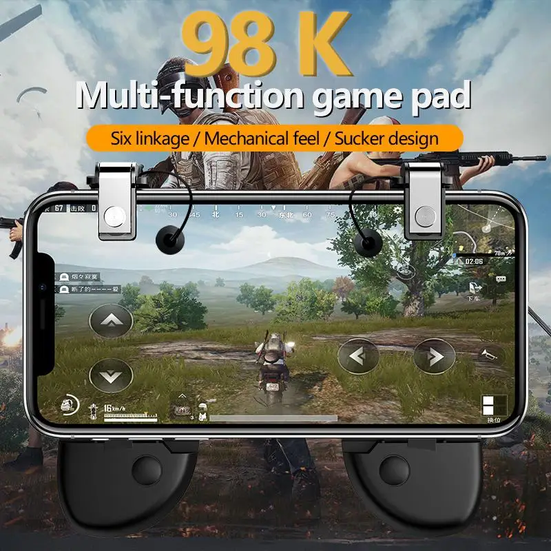  for PUBG 1Pair Mobile Shooter Controller Gamepad For Pubg Fire Button Aim Key L1R1 Trigger Joystick