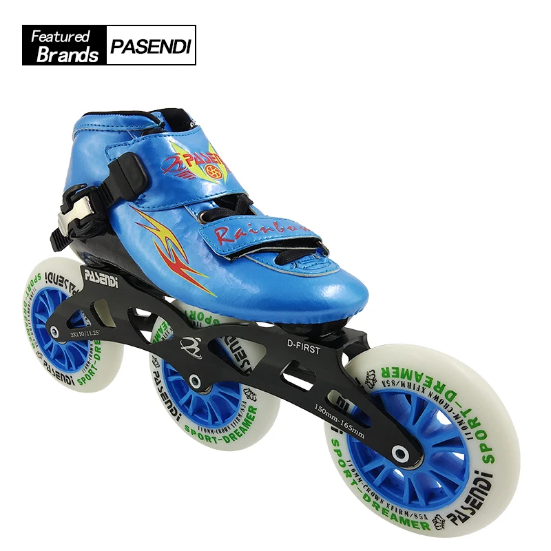 PASENDI Professional Speed Skating Shoes Adults Kid Boots Roller Inline