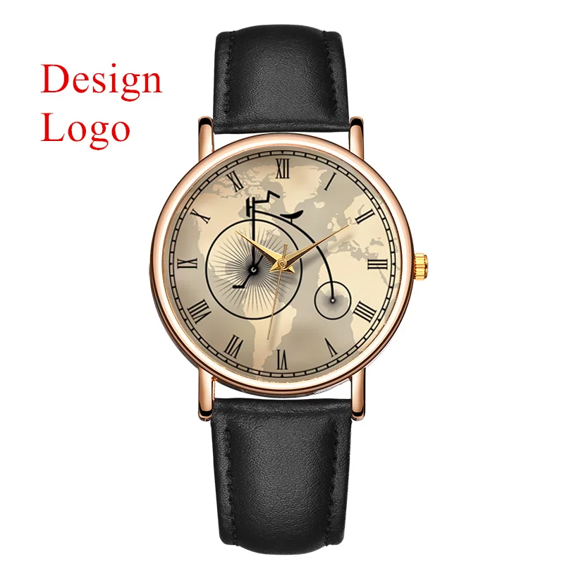 B 9074 MOQ 50pcs Mens Trend Design Quartz Watch Personalized Private