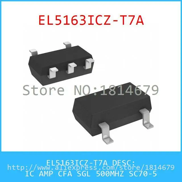 Free Shipping 1PCS/lot EL5163ICZ-T7A IC AMP CFA SGL 500MHZ SC70-5 5163 EL5163 |