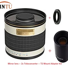 JINTU 500mm/1000mm f/6.3 Super Telephoto Mirror Lens+ 2X TELECONVERTER for NIKON D3400 D5500 D5600 D7200 D7500 D610 D810 D850