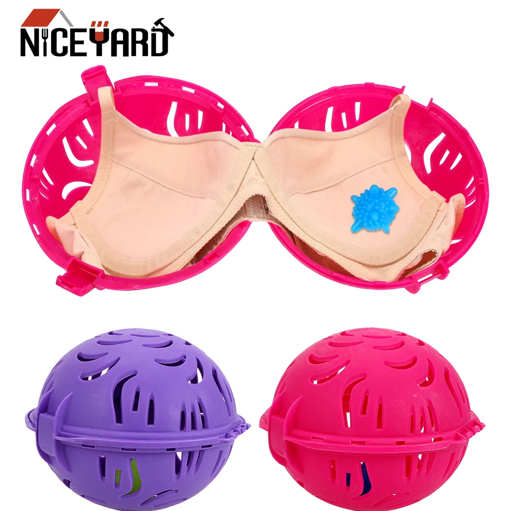 

NICEYARD Bra Laundry Balls Keeping Clothes Eco-friendly for Washing Machine Cleaning Tool Bubble Bra Double Ball Saver Washer