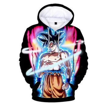 

Anime Dragon Ball Z Pocket Hooded Sweatshirts Kid Goku 3D Hoodies Pullovers Men Women Long Sleeve Outerwear New Hoodie