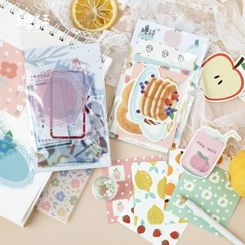 

Zero degree 50Pcs\DIY cute practical creative fun notes paper message notes portable student stationery office supplies