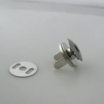 

17MM 5/8" Silver tone 20 Set flower shape Magnetic snaps purse closures for Bag Book Leather Thin scrapbooking botoes Decoration