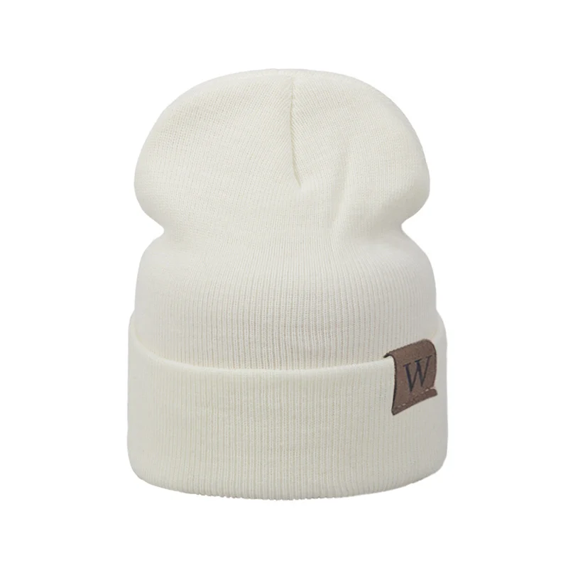 Модная зимняя шапка для мужчин и женщин, одноцветная теплая шапка Skullies Beanies, Мужская зимняя вязаная шапка, женская зимняя шапка унисекс - Цвет: C
