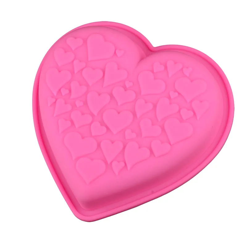 

Heart Shaped Silicone Cake Mold Baking Tools For Cakes Pizza Mousse Dessert Bakeware Muffin Bread Pan Moulds Decorating Tools