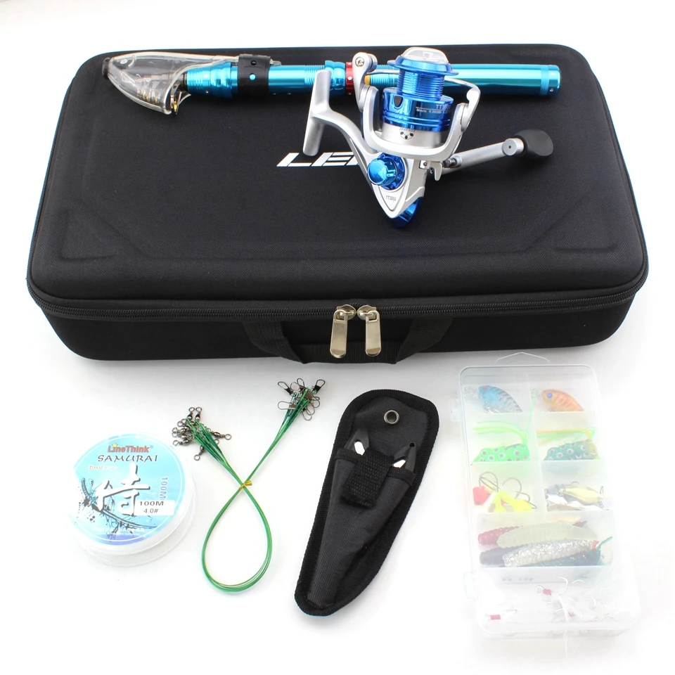 

1.8m-2.7multrashort Spinning Fishing Rod and spinning Reel carbon spinning Portable pocket Travel Fishing Tackle Set