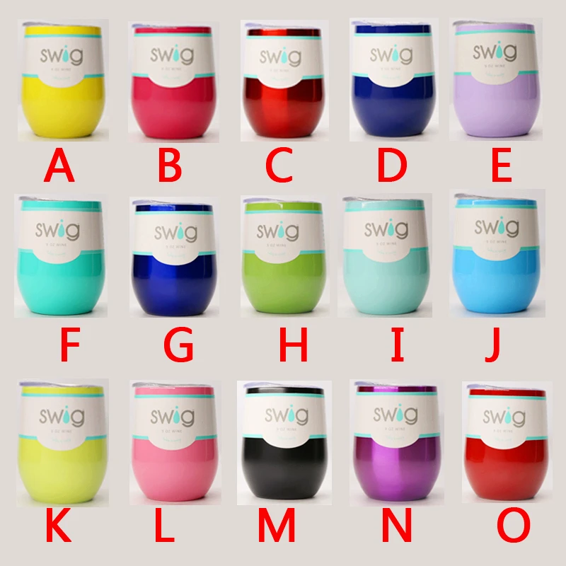 2018 Factory Wholesale 20pcs/lot Swig Cups 304 Stainless Steel 9 Oz