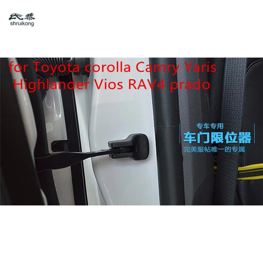 

4pcs/lot car door stop rust protection cover for for Toyota corolla Camry YARiS Highlander Vios RAV4 prado