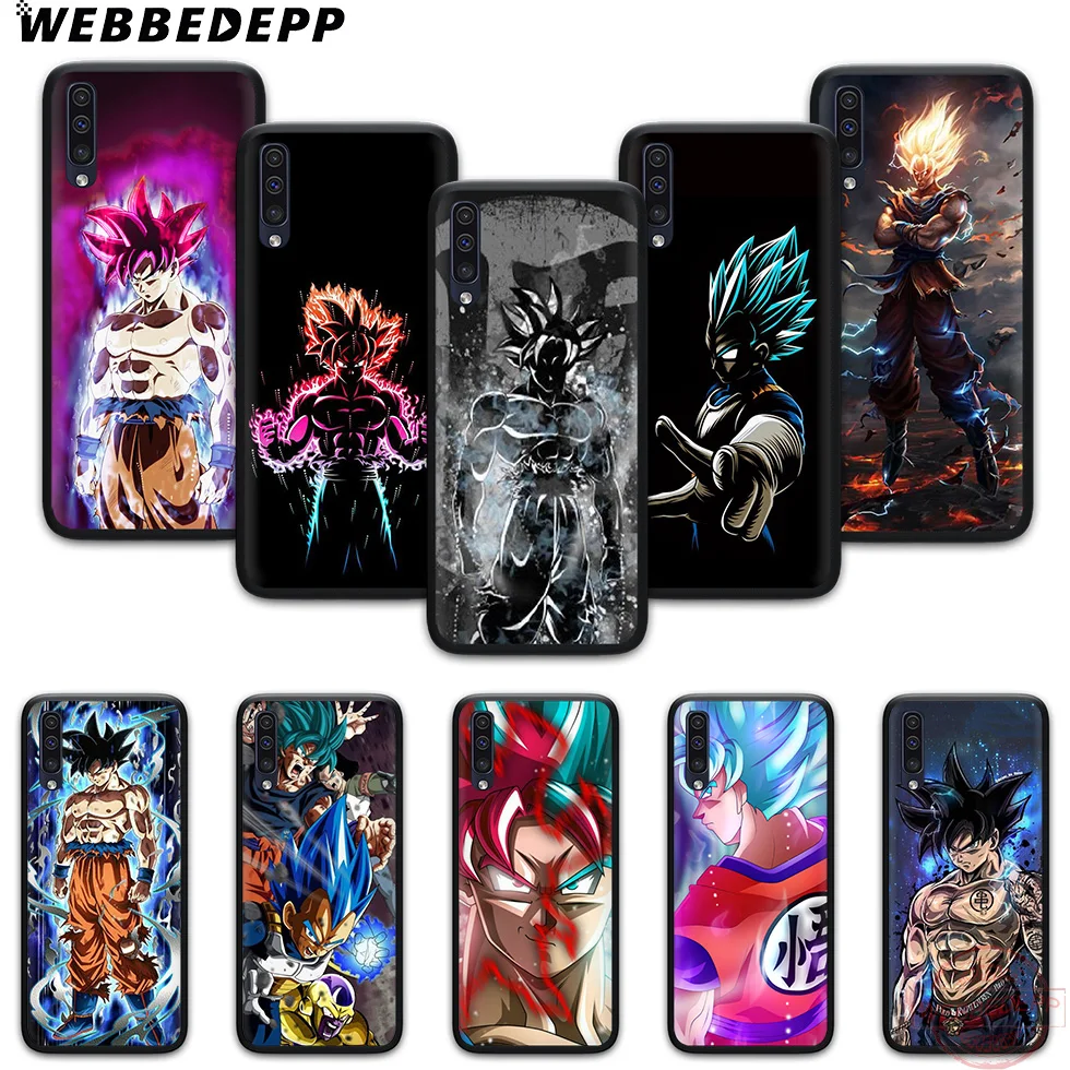

WEBBEDEPP Dragon Ball Z Super DBZ Goku Saiyan Soft Case for Samsung A3 5 6 7 8 9 J6 A10 A20 A30 A40 A50 A60 A70 M10 M20 M30 M40