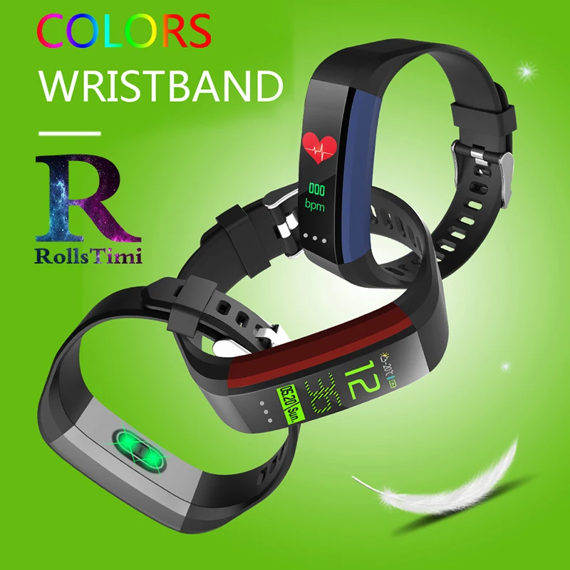 

RollsTimi Smart Bracelet Sports Digital Watch Bluetooth Smart Wristband Fitness Tracker Blood Pressure Monitor Smart Watches man