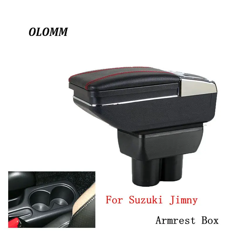 

Armrest box For Suzuki Jimny 2007-2018 central Store content Storage box armrest box with cup holder ashtray accessories