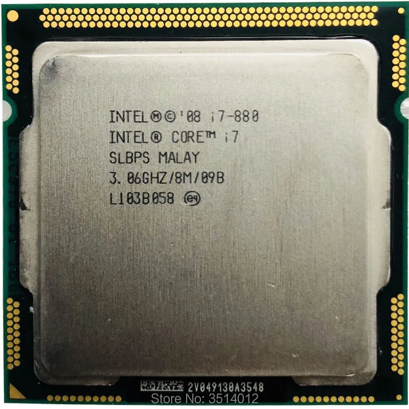 Четырехъядерный процессор Intel Core i7-880 i7 880 3,0 ГГц 8M 95W LGA 1156