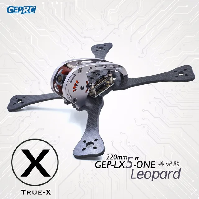 $48.39  DIY FPV RC drone GEPRC Leopard GEP-LX5-ONE 195mm 220mm 255mm Quadcopter 7075 aviation aluminum & 3k