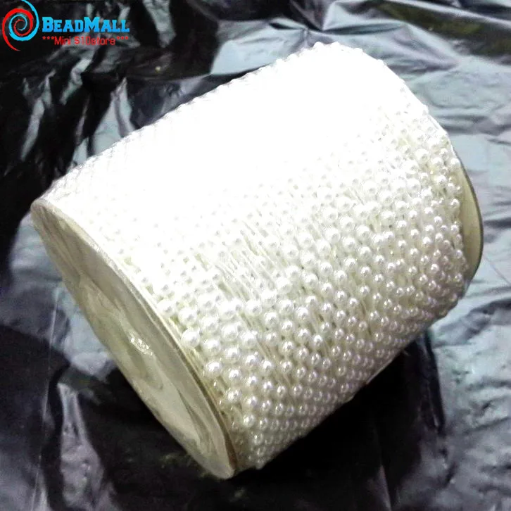 50 м/рулон полукруглые бусины из АБС пластика 4 мм|string for beads|roll rollrolls plastic |