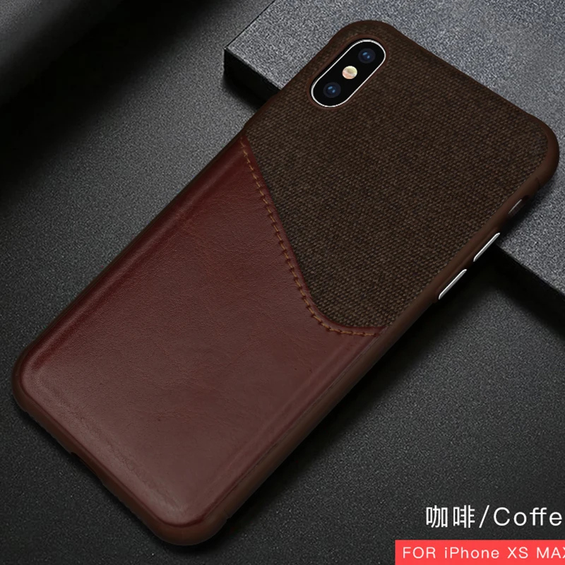 بو الجلود + قماش القماش الهاتف المحمول حالة ل كوكه iphone xs ماكس x xr 7 8 6 6 s زائد محفظة حالة حافلة بطاقة بنك ائتمانية فتحات حامل