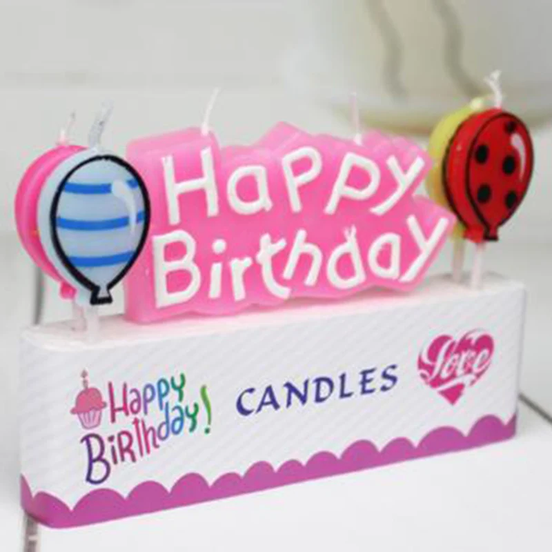 Cute Birthday Cake Candles Colorful Birthday Letter Ballon Cake Candles For Party Birthday Club
