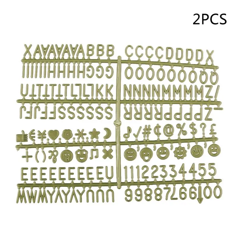 Бронзовые персонажи для войлочной доски с буквами 340 шт многоцветные цифры для доски со сменными буквами