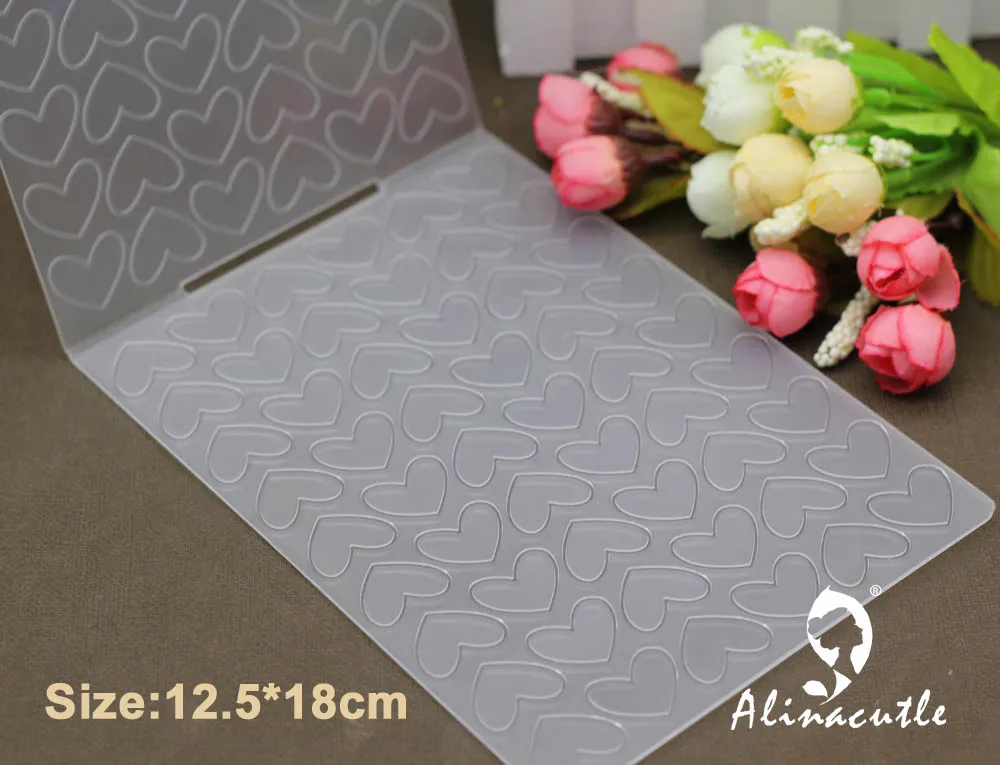 12 5*18 см пластиковая папка для тиснения Alinacraft сердце Сделай Сам альбом